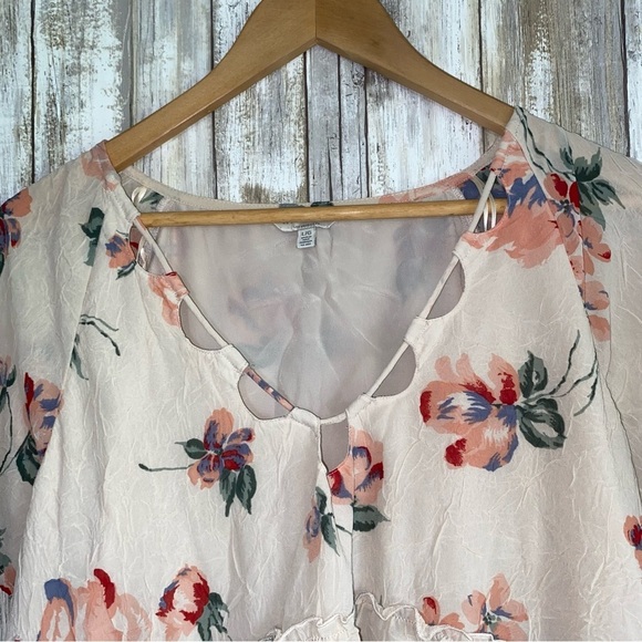 Lucky Brand Pale Pink Floral Blouse - Picture 5 of 6